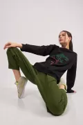 Ağaç Nakışlı Grimelanj Kadın Sweatshirt