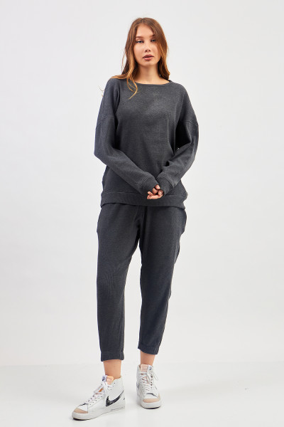 Antrasit Kaşkorse Kadın Alt-Üst Takım