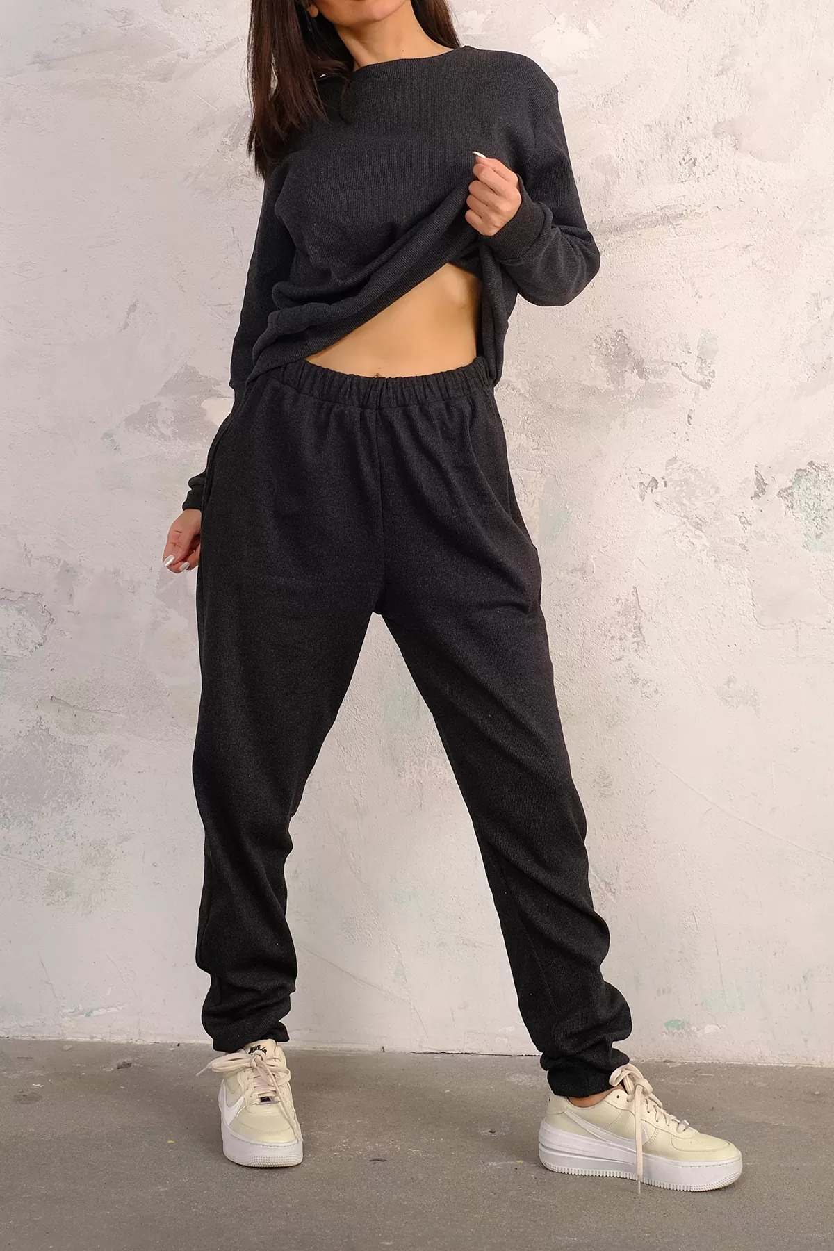 Antrasit Kadın Eşofman Takımı