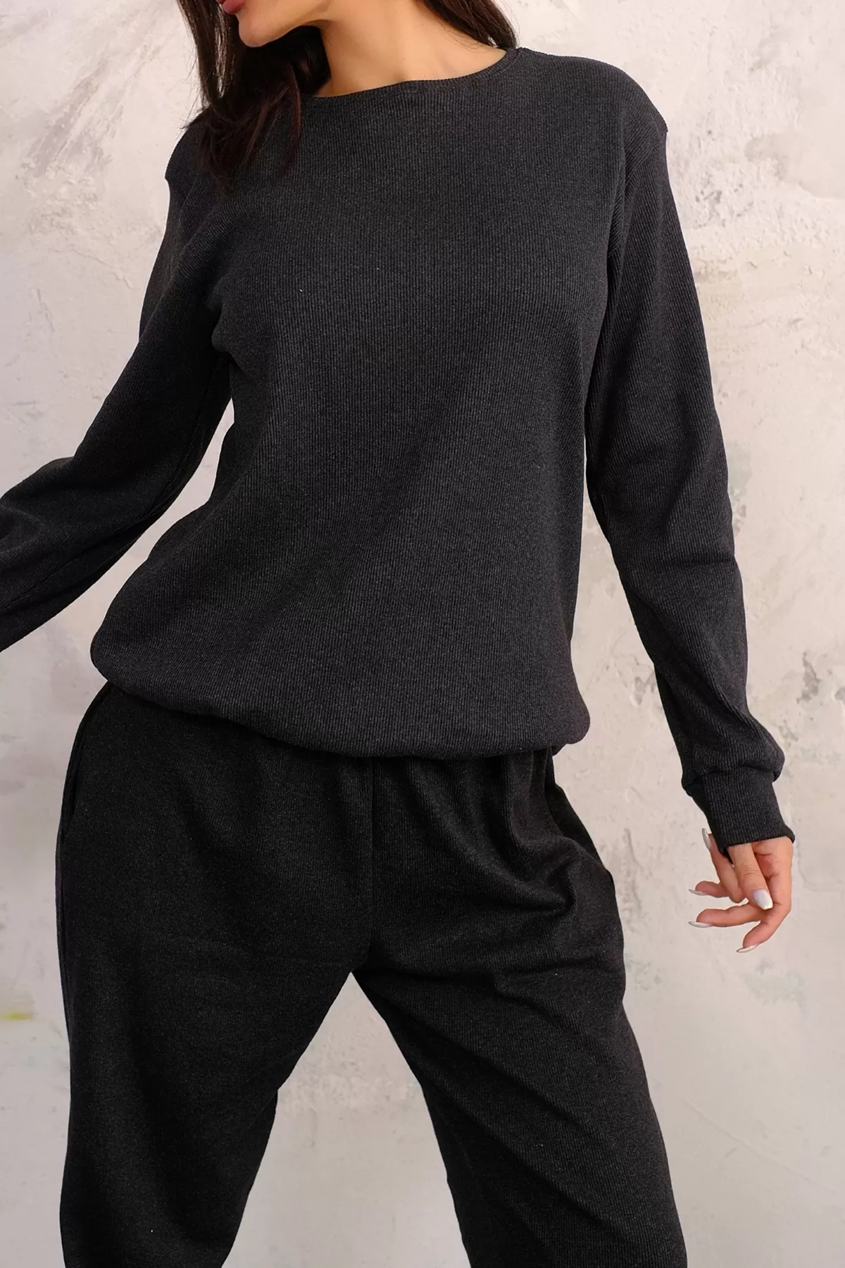 Antrasit Kadın Eşofman Takımı