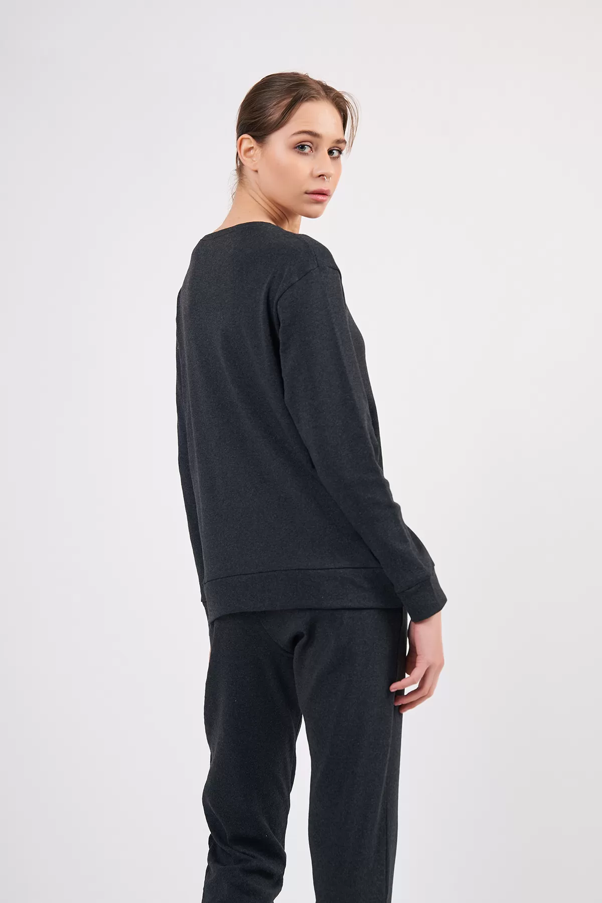 Antrasit Kadın Eşofman Takımı