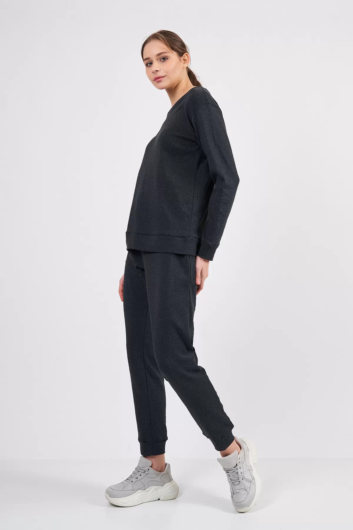 Antrasit Kadın Eşofman Takımı