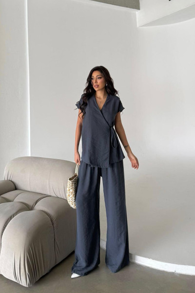 Antrasit Modal Kumaş Kadın Alt Üst Takım