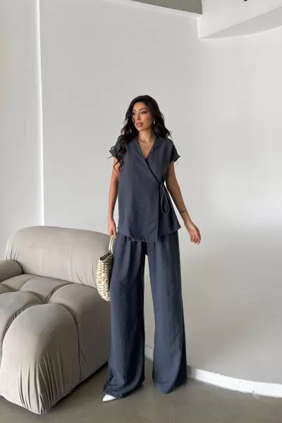 Antrasit Modal Kumaş Kadın Alt Üst Takım