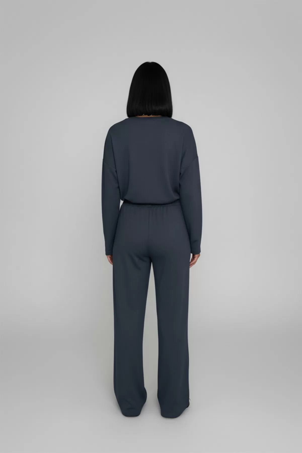 Antrasit Modal Kumaş Kadın Alt Üst Takım
