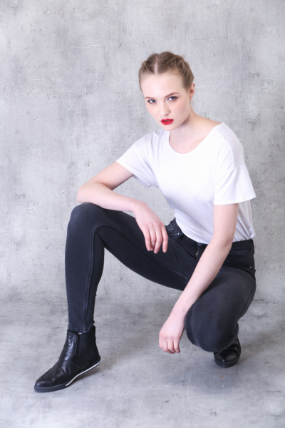 Antrasit Slim Fit Kadın Jeans