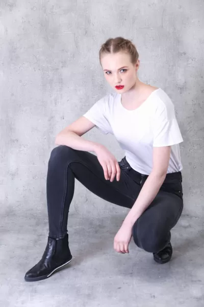 Antrasit Slim Fit Kadın Jeans