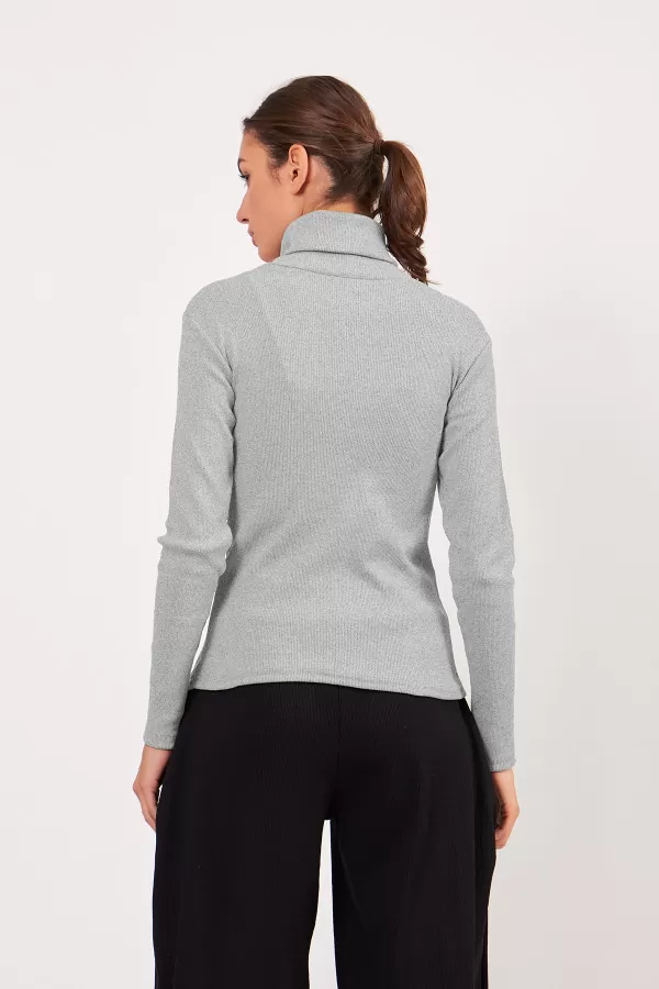 Balıkçı Yaka Grimelanj Kadın Body