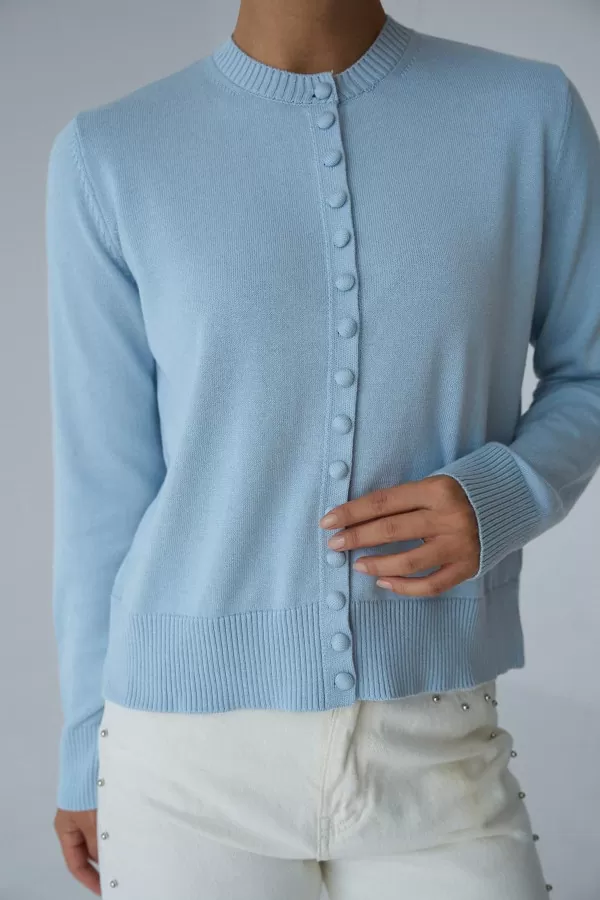 Bebe Mavi Triko Kadın Hırka