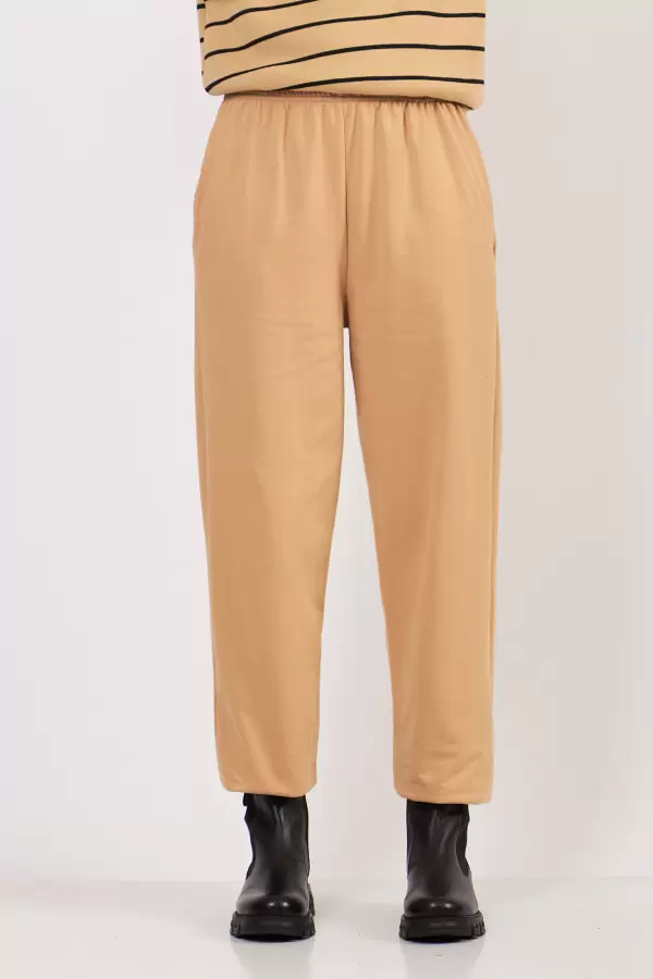 Bej Kadın Eşofman Altı