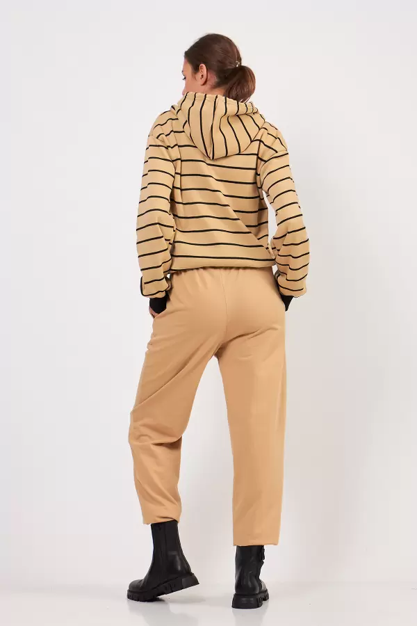 Bej Kadın Eşofman Altı