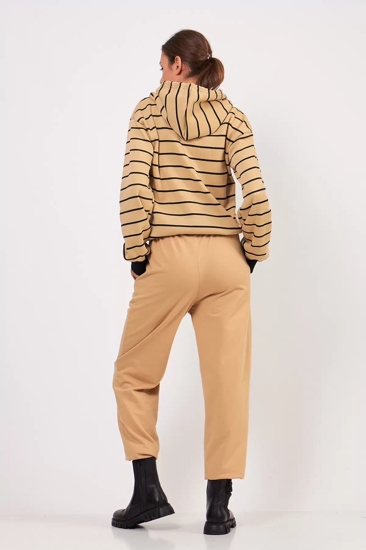 Bej Kadın Eşofman Altı