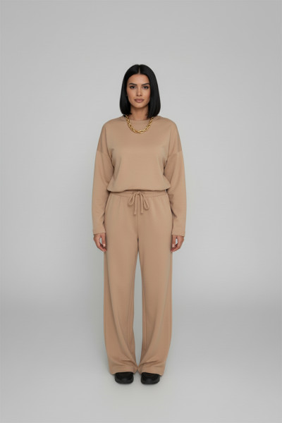 Bej Modal Kumaş Kadın Alt Üst Takım
