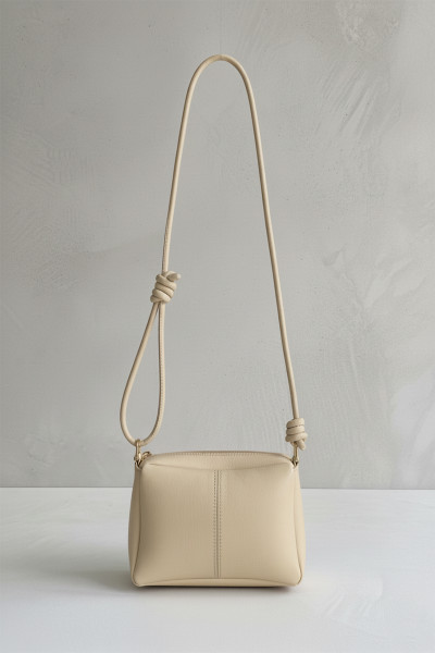 Bej Suni Deri Kadın Omuz Çantası