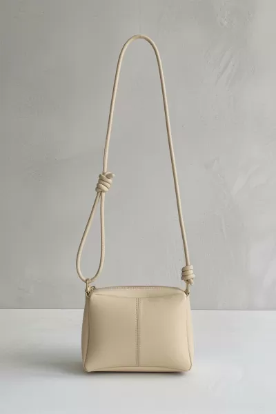 Bej Suni Deri Kadın Omuz Çantası