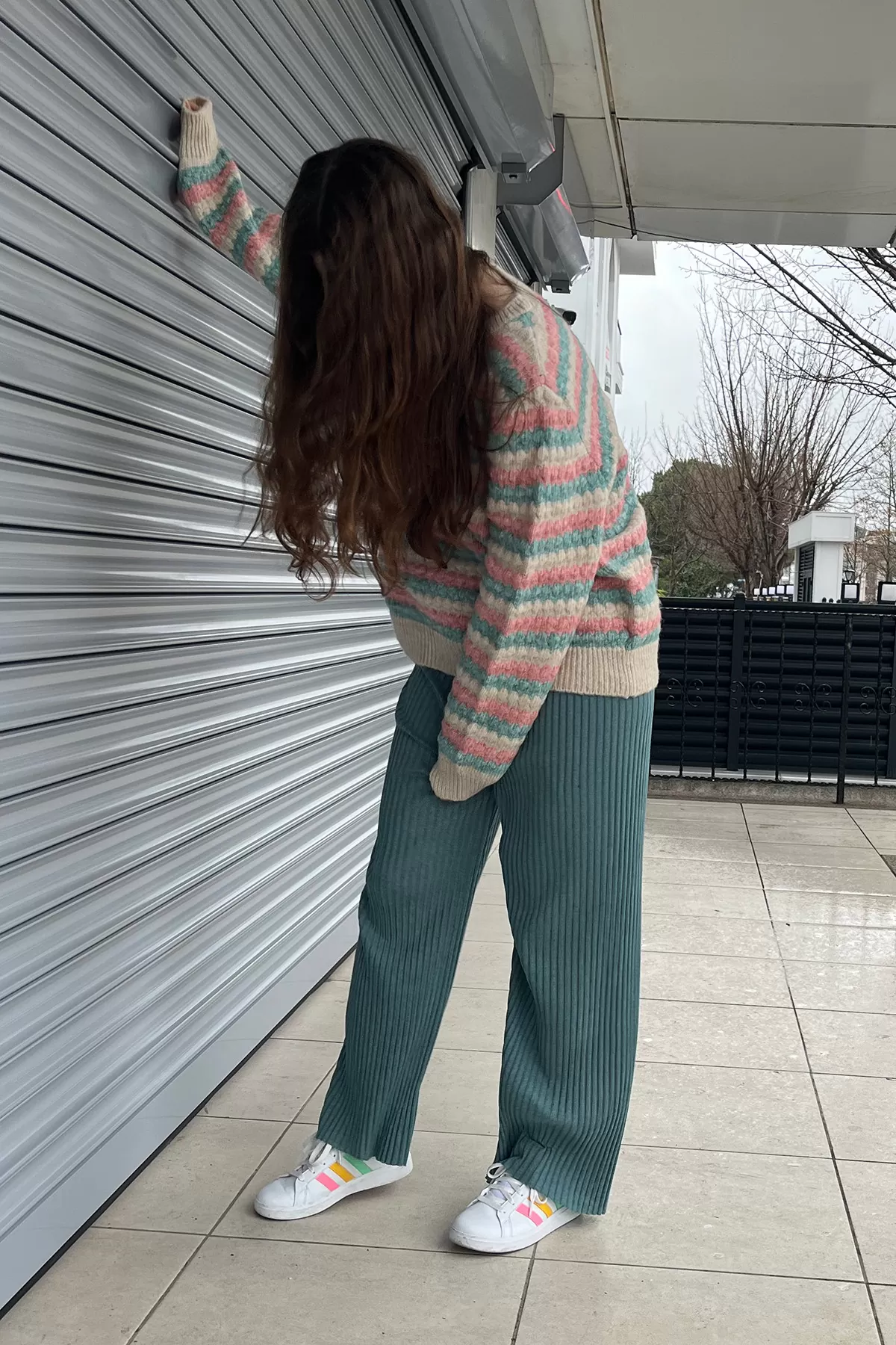 Çağla Yeşili Kadın Pantolon