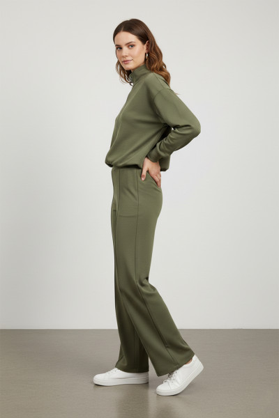 Çağla Yeşili Sweatshirt Pantolon Kadın Alt Üst Takım