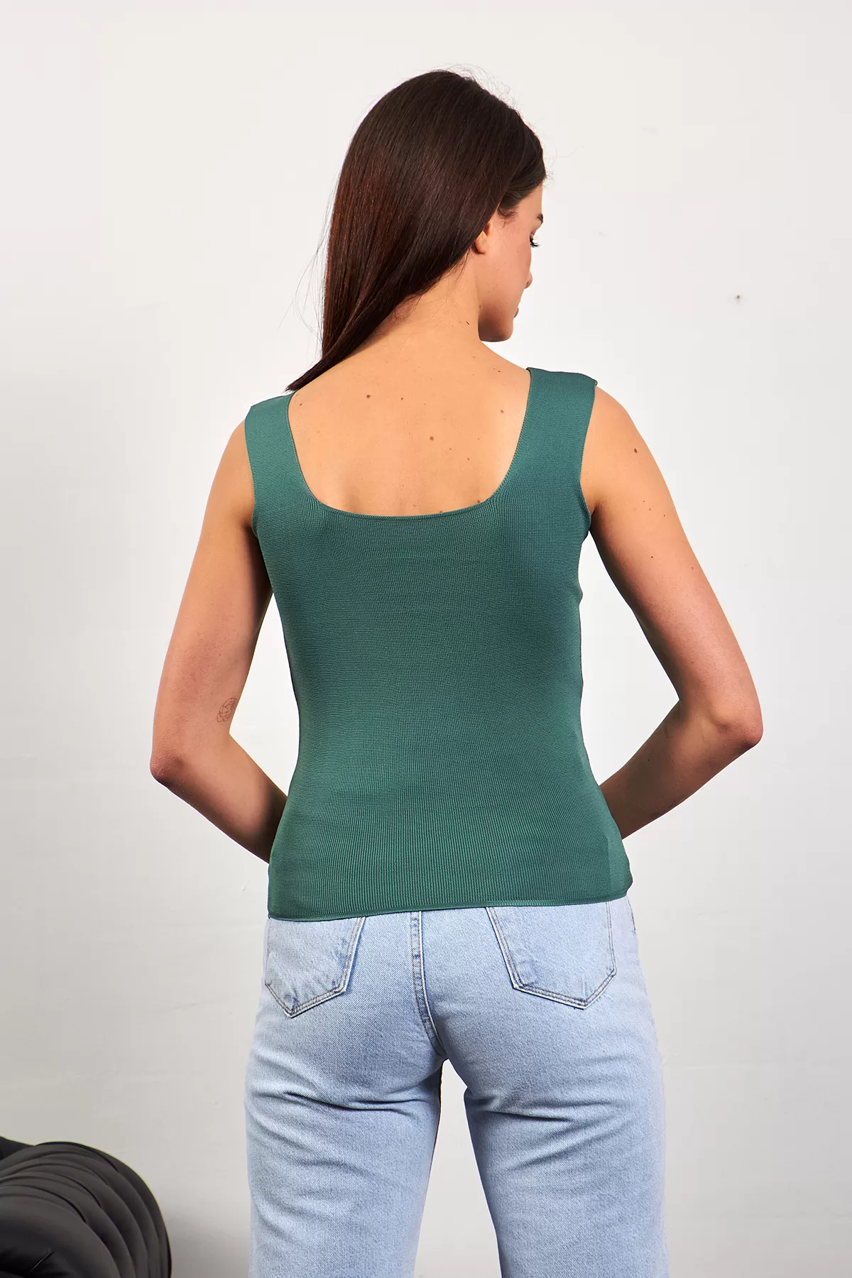 Çağla Yeşili Triko Atlet