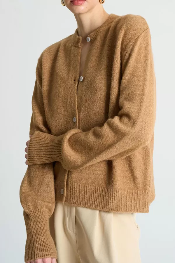 Camel Triko Hırka Atlet Kadın İkili Takım