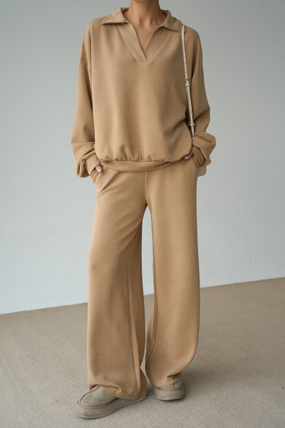 Camel Modal Kumaş Kadın İkili Takım