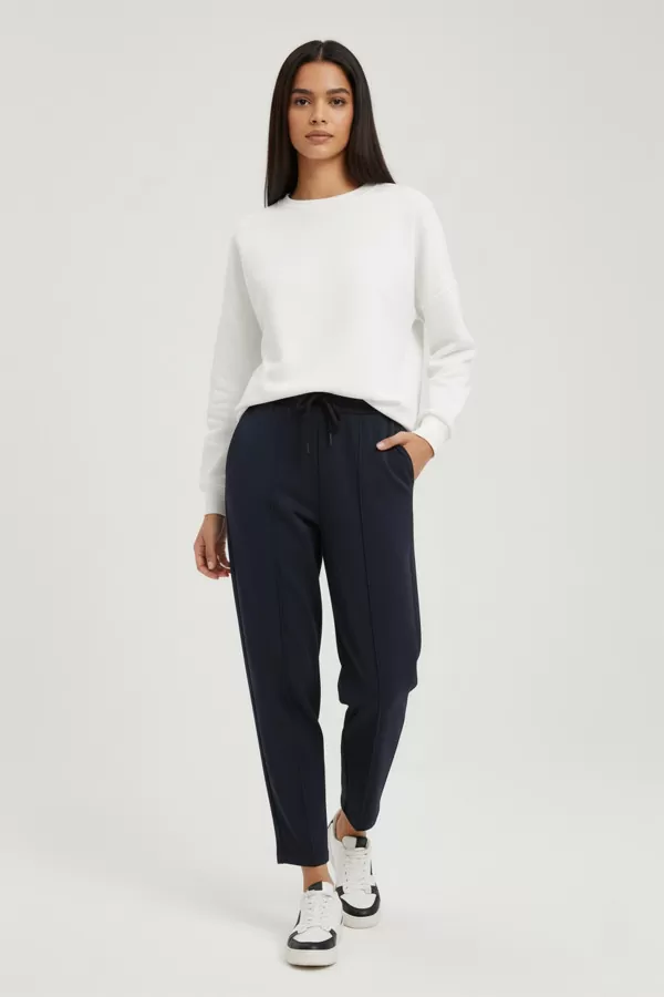 Çimalı Lacivert Üç İplik Kadın Pantolon