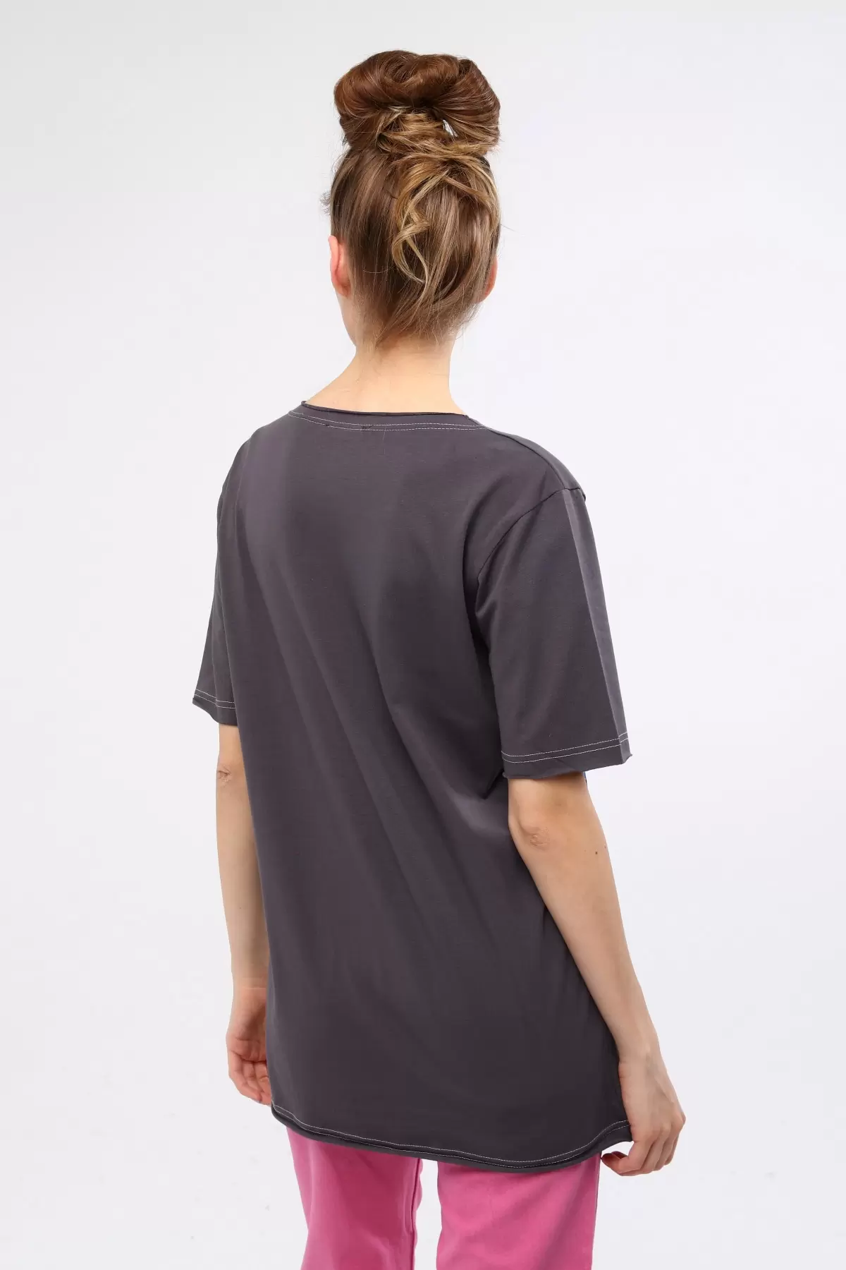 Çok Renkli Baskılı Kadın T-Shirt