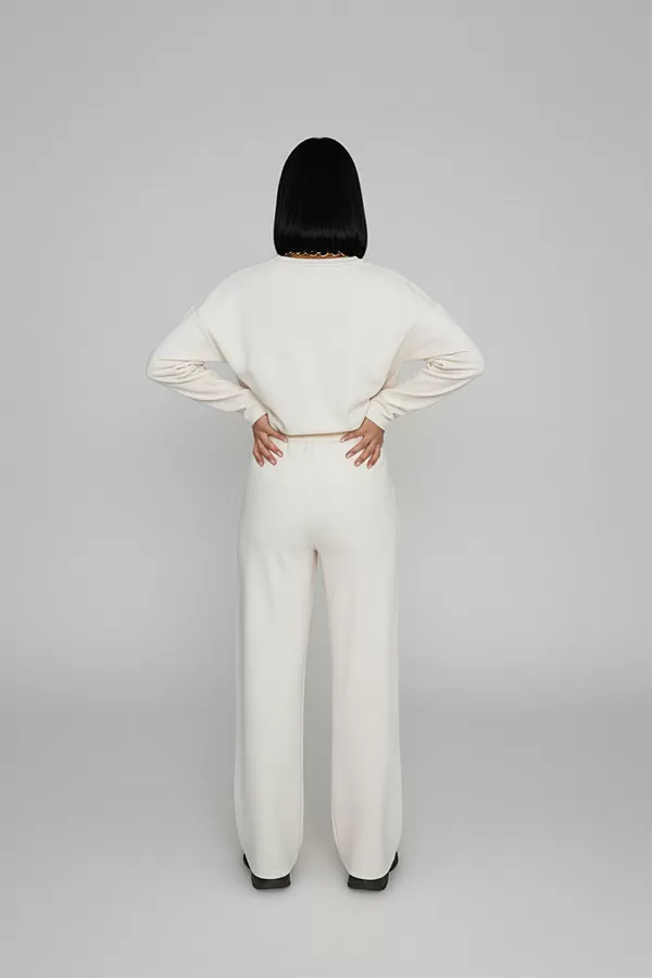 Ekru Modal Kumaş Kadın Alt Üst Takım