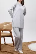 Koyu Lacivert Tunik Pantolon İkili Takım