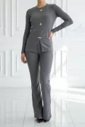 Siyah Pantolon Bluz Kadın Alt Üst Takım