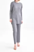 Koyu Lacivert Tunik Pantolon İkili Takım