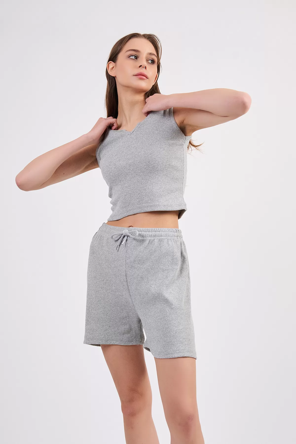 Grimelanj Atlet Şort Kadın Alt Üst Takım