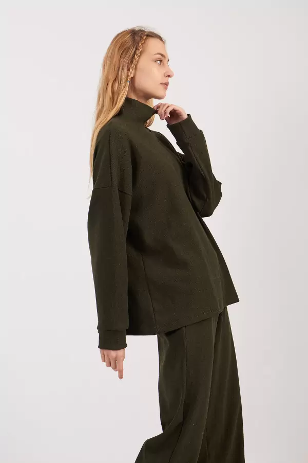 Haki Kaşkorse Kadın Alt Üst Takım