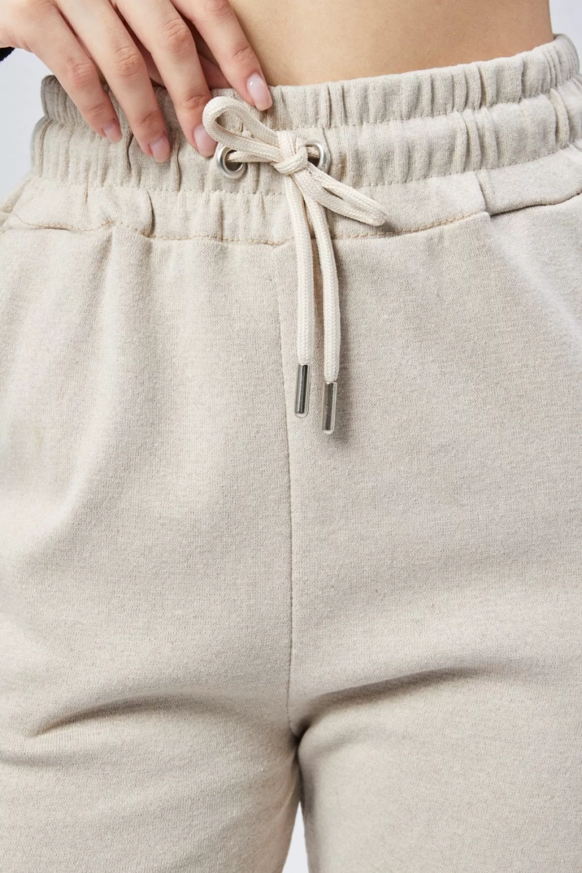 İçi İnce Şardonlu Bej Kadın Eşofman Altı