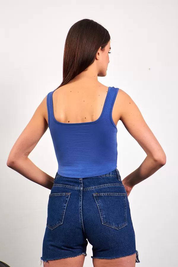 İndigo Crop Top Kadın Atlet