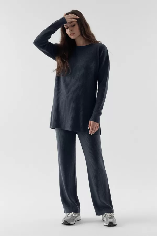 İndigo Tunik Pantolon İkili Takım