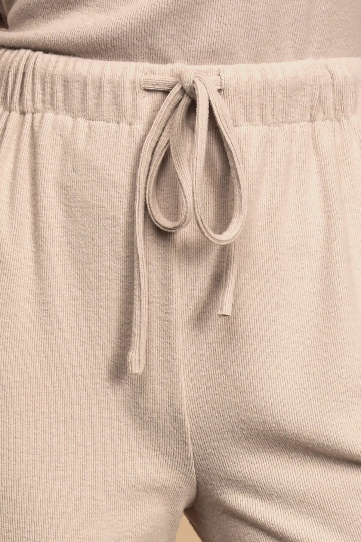 Kayık Yaka Ekru Kaşkorse Kadın Eşofman Takımı