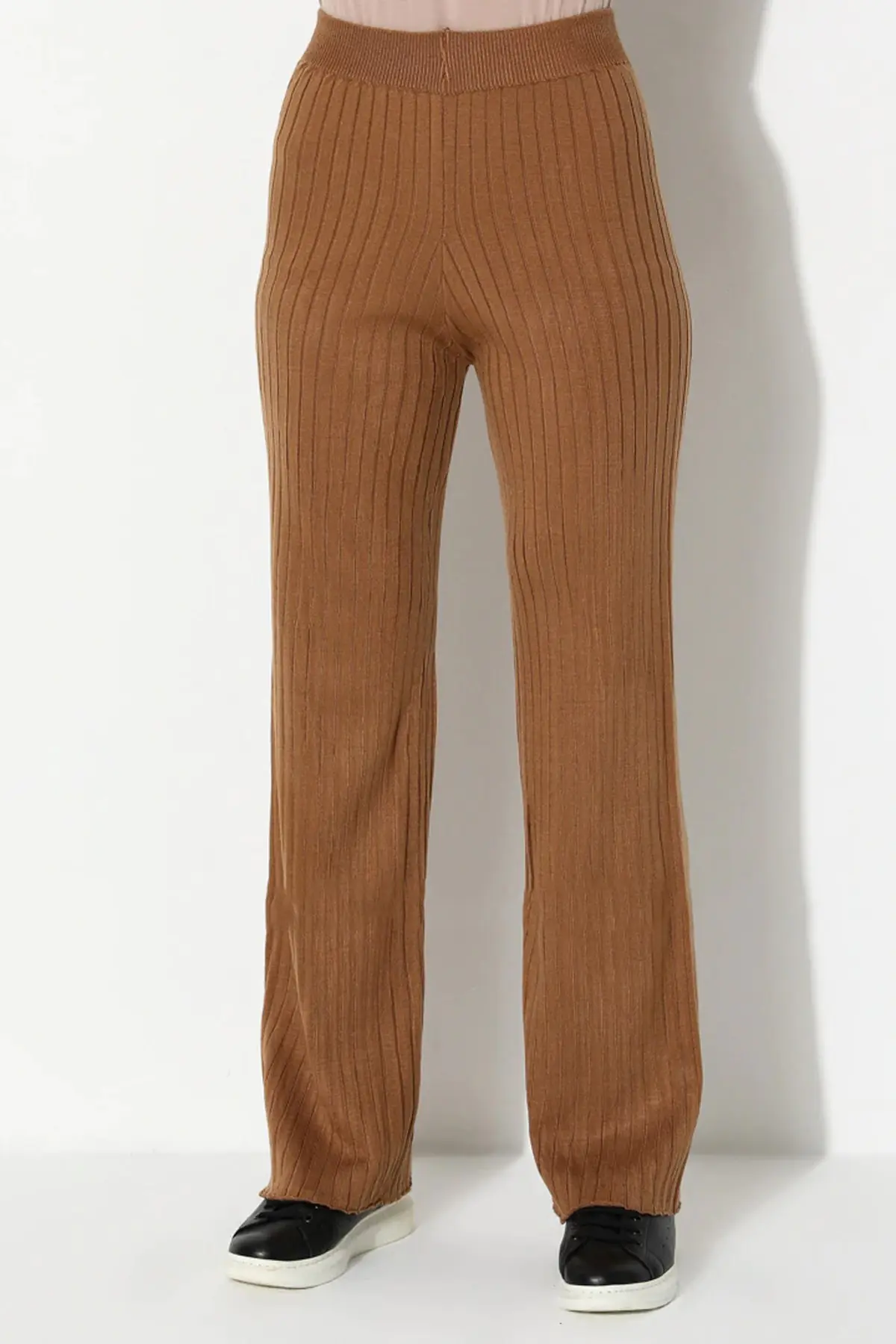 Camel Kadın Pantolon Tunik Triko Takım