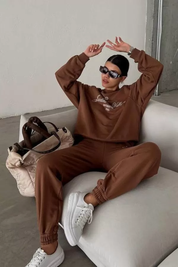 Kahverengi Kadın İkili Takım