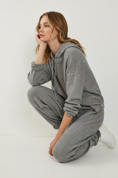 Gri Kaşkorse Kadın Eşofman Takımı