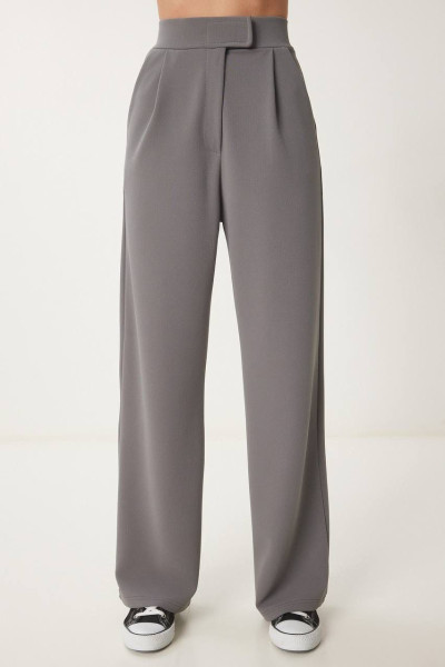 Koyu Gri Palazzo Kadın Pantolon