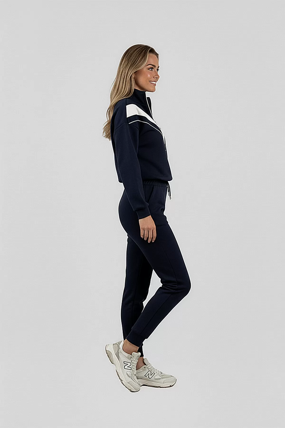 Koyu Lacivert Modal Kumaş Kadın Alt Üst Takım