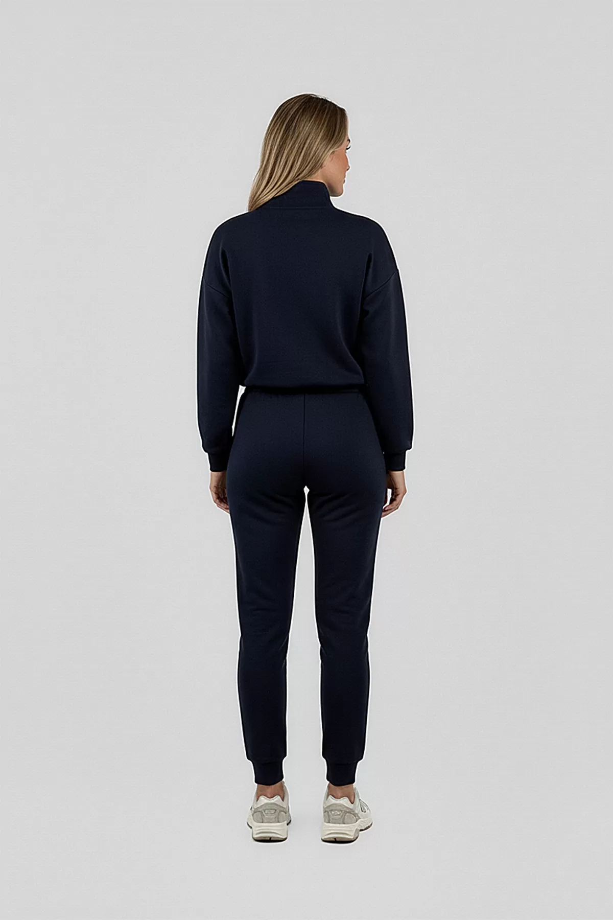 Koyu Lacivert Modal Kumaş Kadın Alt Üst Takım