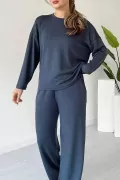 Lacivert Rahat Kesim Kadın Alt Üst Takım