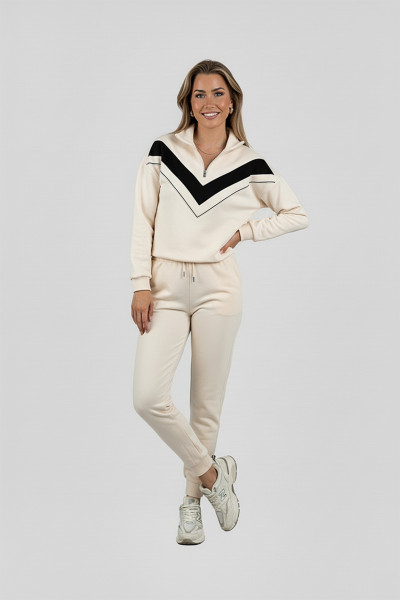 Krem Modal Kumaş Kadın Alt Üst Takım