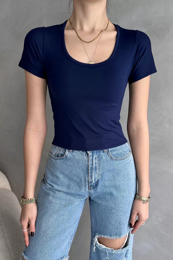 Lacivert Dalgıç Kumaş Body