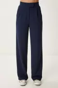 Lacivert Palazzo Kadın Pantolon