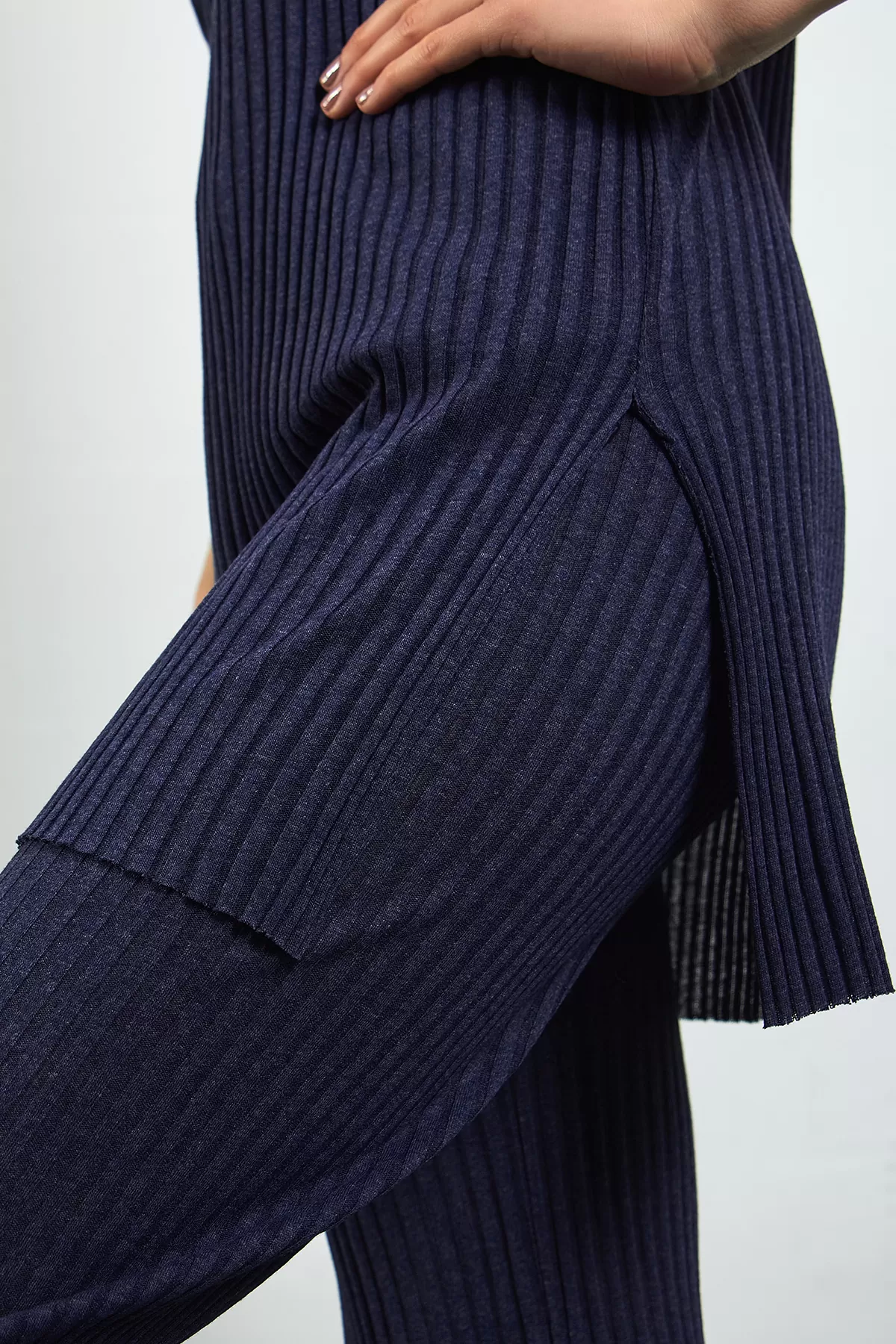 Lacivert Pamuklu Pantolon Tunik İkili Takım