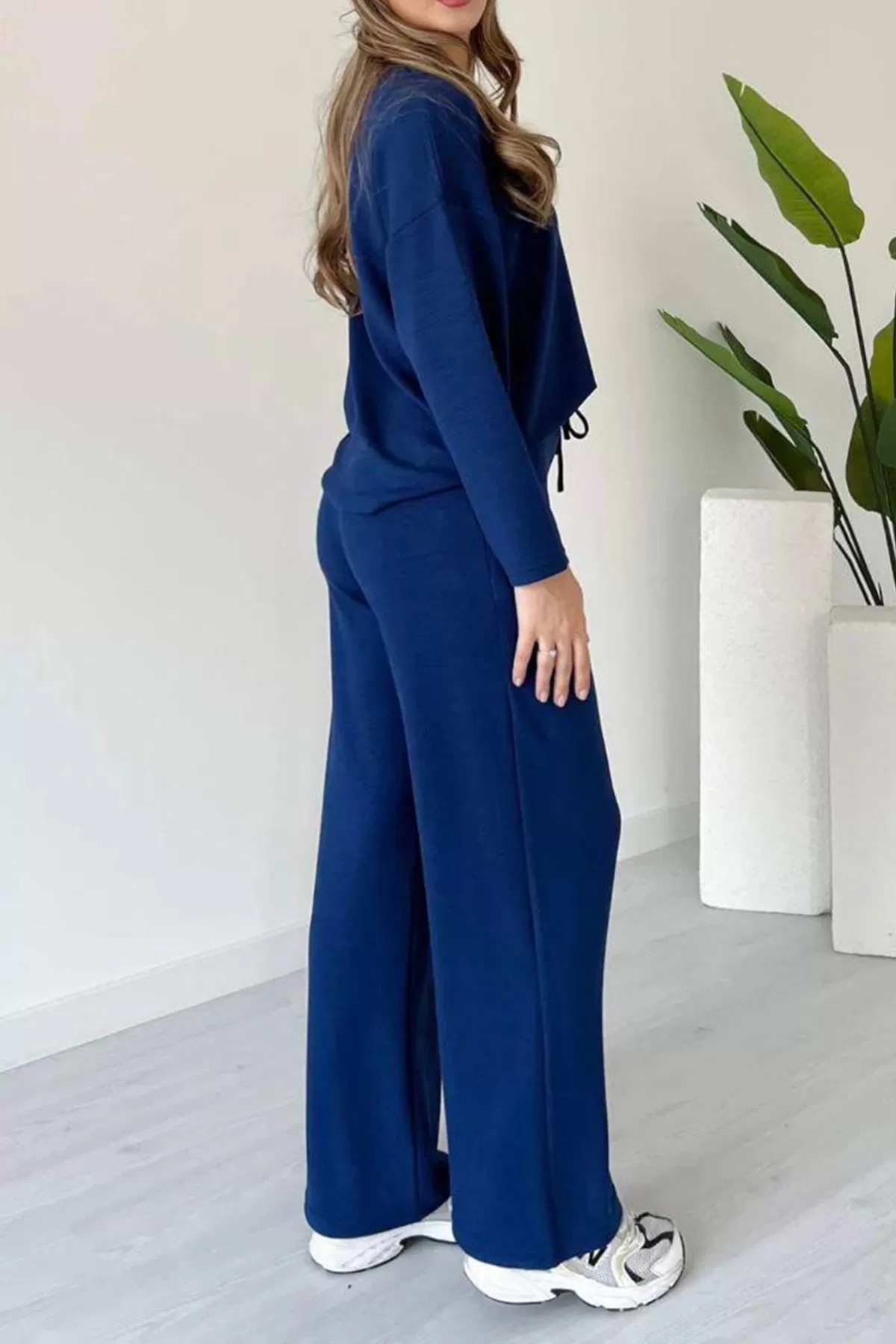 Lacivert Rahat Kesim Kadın Alt Üst Takım