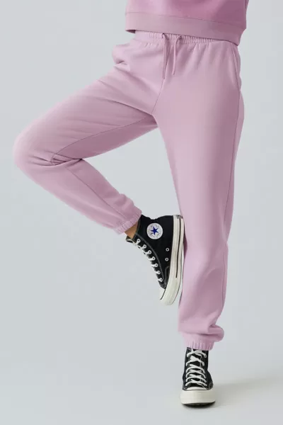 Lila Pamuklu Üç İplik Şardonlu Kadın Eşofman Altı