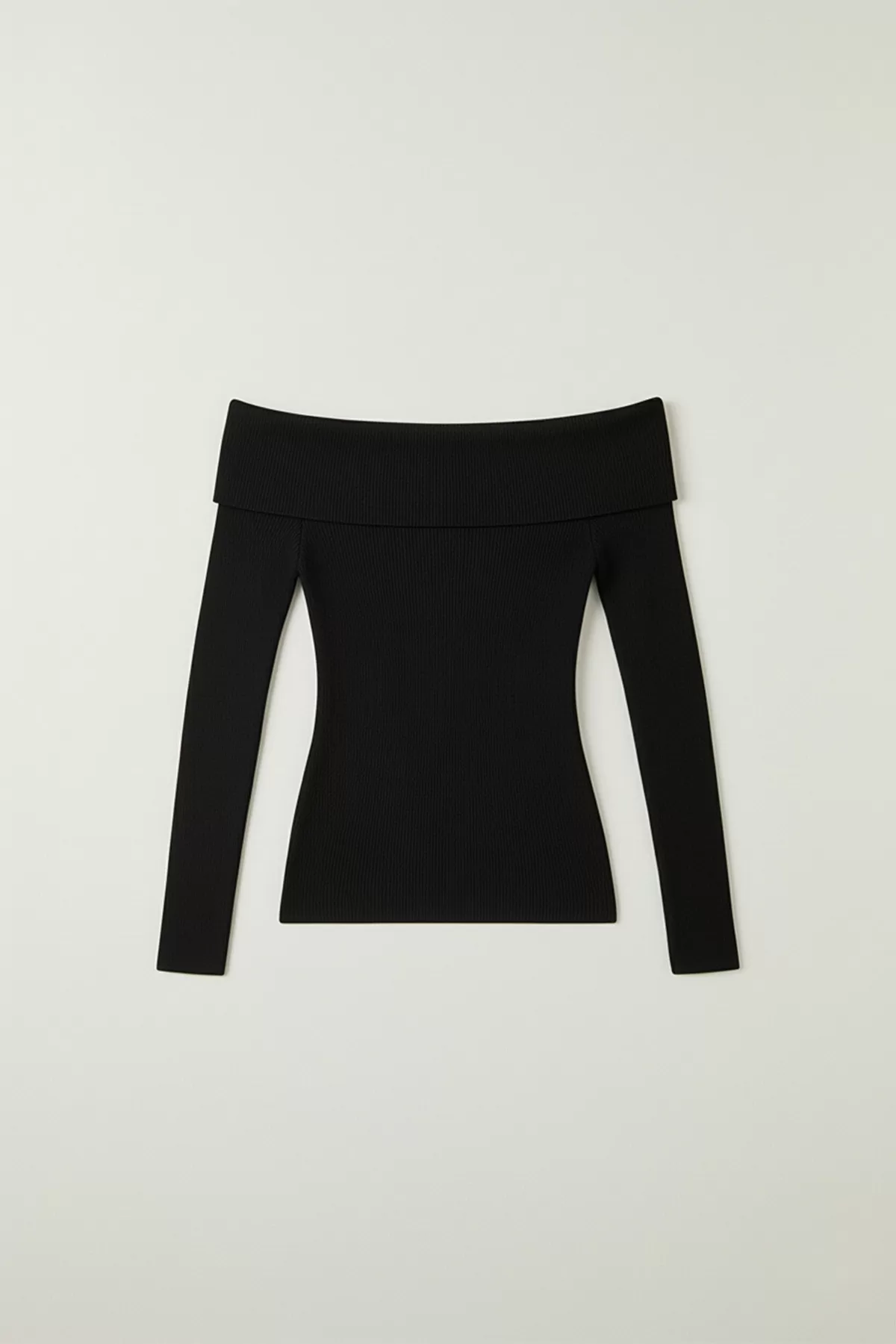 Madonna Yaka Siyah Kaşkorse Bluz